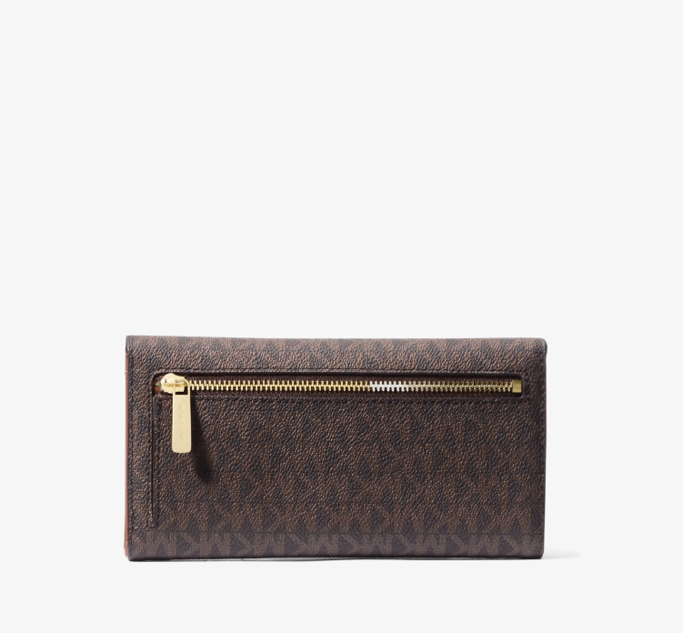 Cartera Michael Kors Jet Set Travel Wallet – Monograma Café