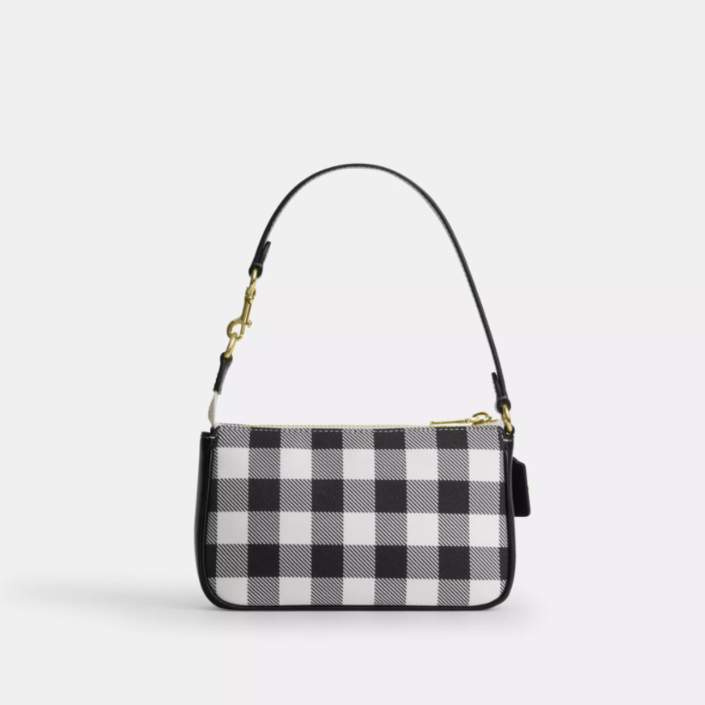 Bolsa Nolita 19 With Gingham Print And Charm