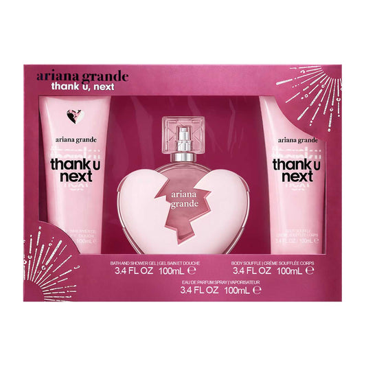 Set Regalo Ariana Grande Thank U, Next | 100 Ml + Body Soufflé + Shower Gel