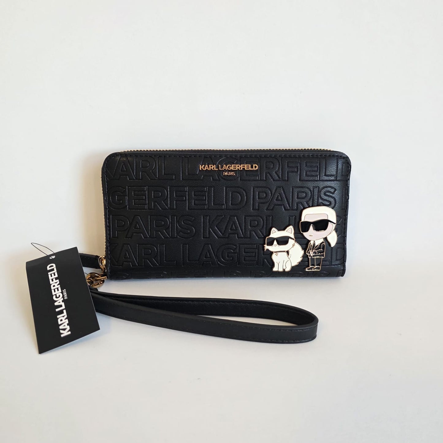 Cartera Karl Lagerfeld Paris – Monograma con Ikonik Karl & Choupette