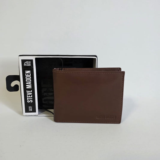 Prueba Cartera Steve Madden Andover – Piel Café con Protección RFID
