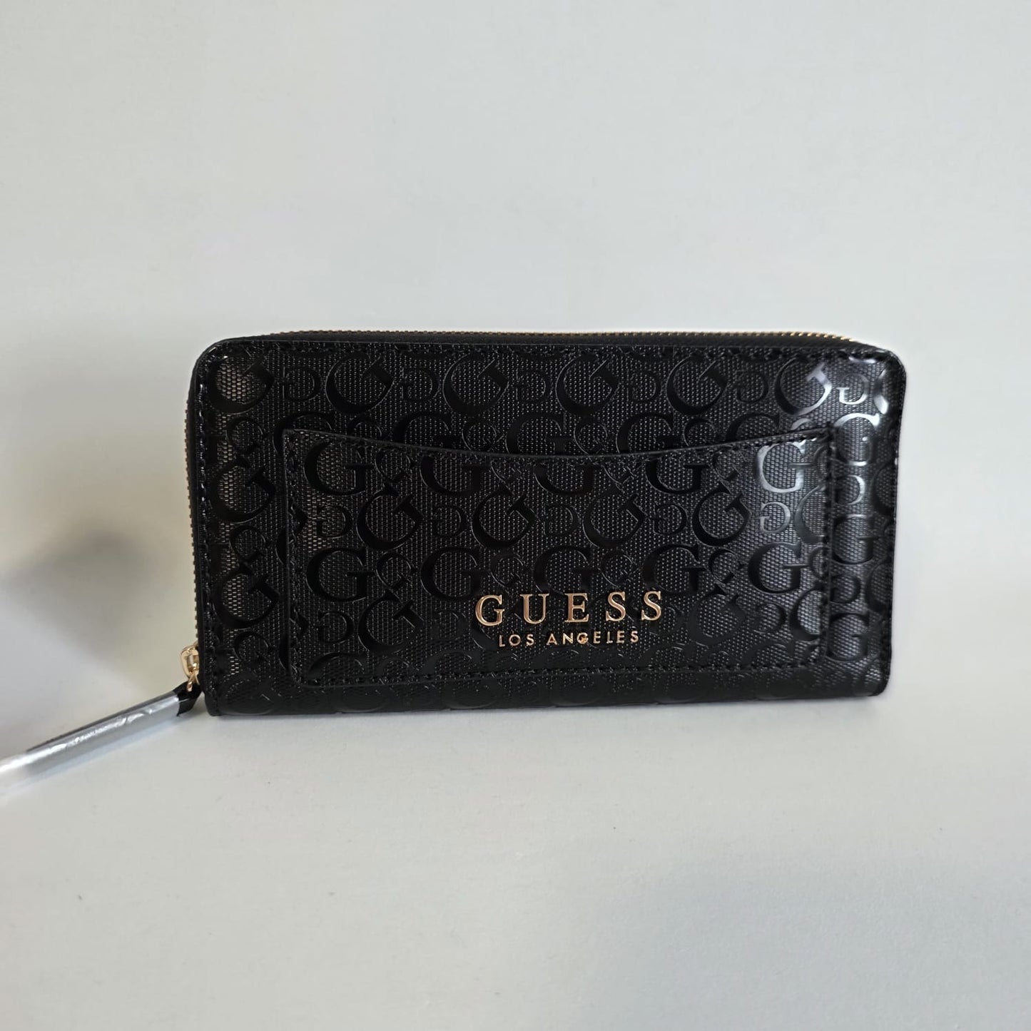 Cartera Guess – Negro Monograma (negro satinado)