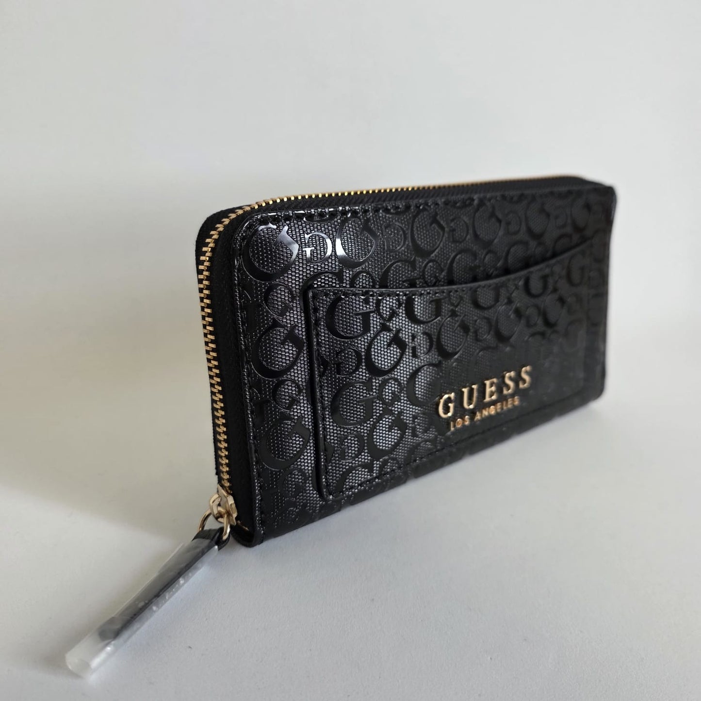 Cartera Guess – Negro Monograma (negro satinado)