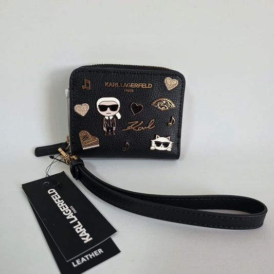 Cartera Karl Lagerfeld Paris – Ikonik Charms en Piel | Negro