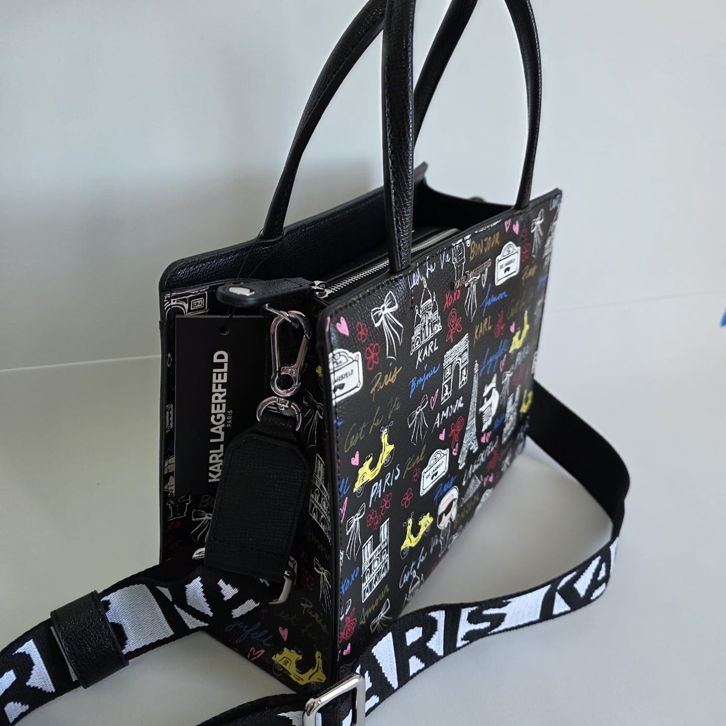 🖤 Bolso Tote Karl Lagerfeld Paris Print Edition