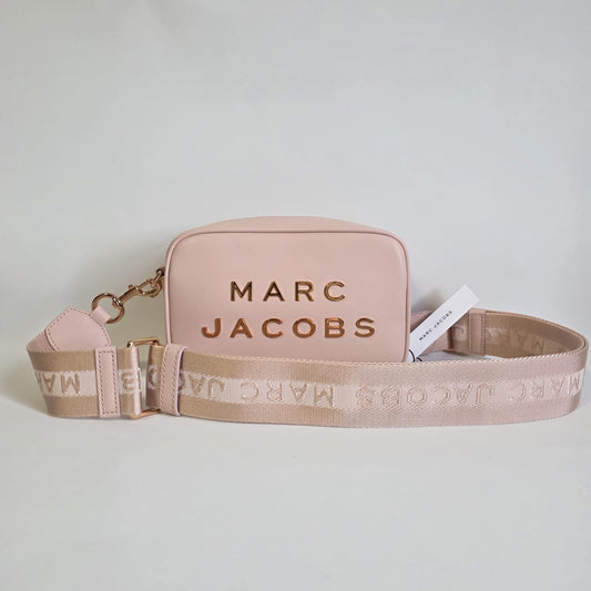 Bolsa Crossbody Marc Jacobs – Rosa con detalles dorados