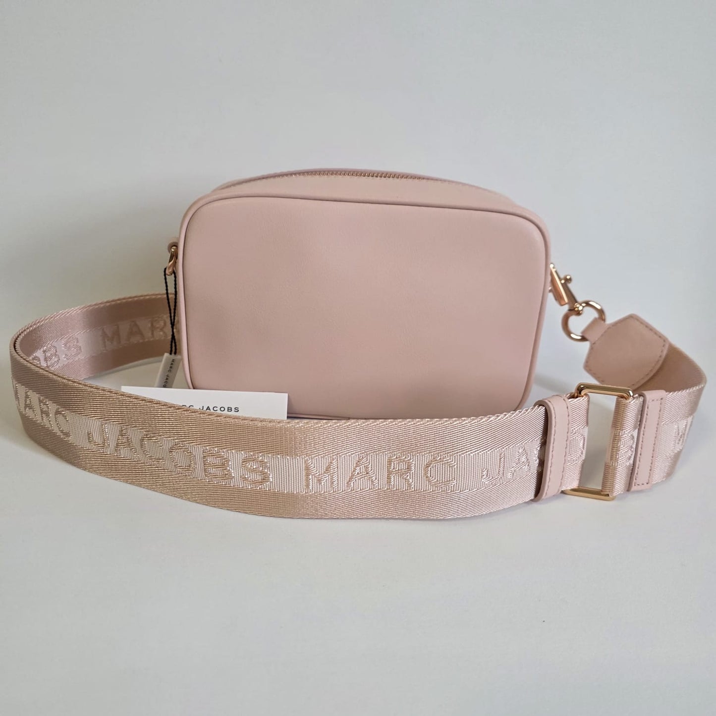Bolsa Crossbody Marc Jacobs – Rosa con detalles dorados